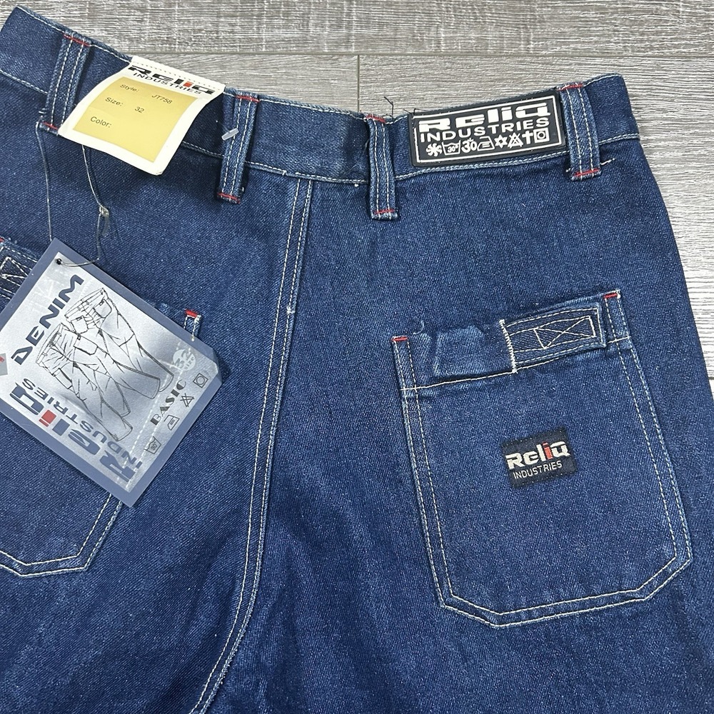 Reliq Industries Carpenter Jeans Men's 32x32 Workwear Denim Pants NWT - Picture 3 of 7